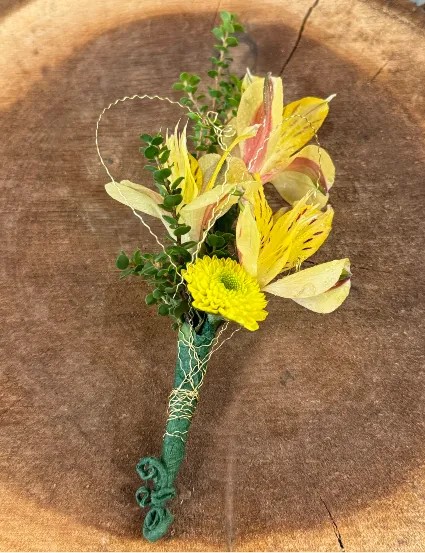 Tropical Sunrise Boutonniere