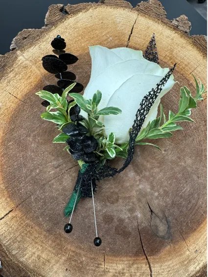 White Rose Boutonniere