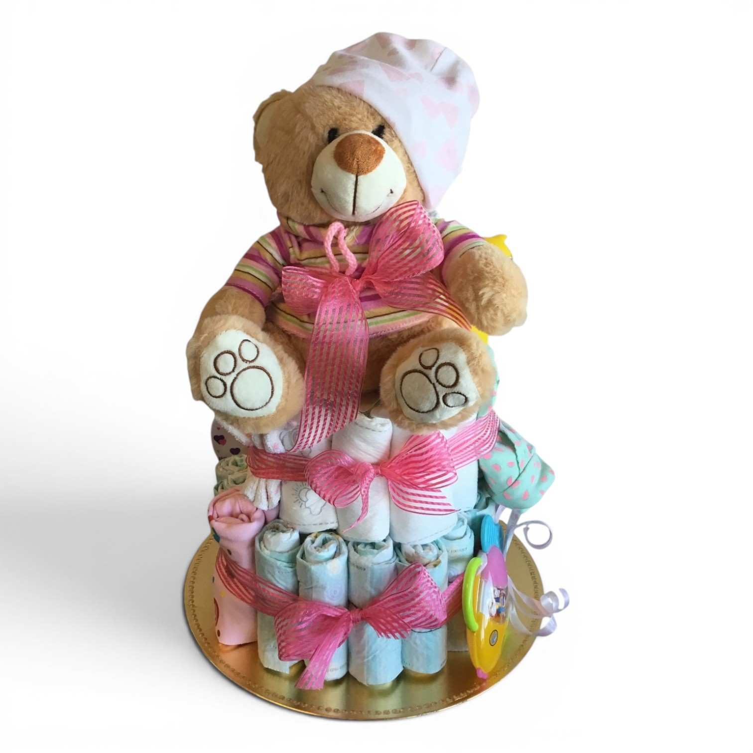 Baby Girl Diaper Cake