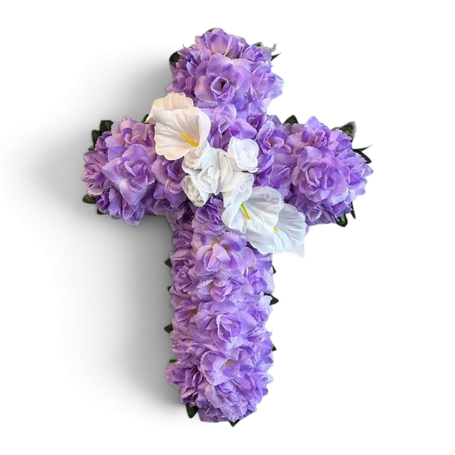 26" Artificial Floral Cross